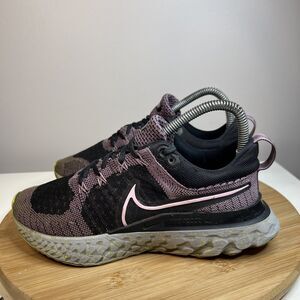Nike React Infinity Run Flyknit Womens Size 6.5 Running Shoes Purple CT2423-500